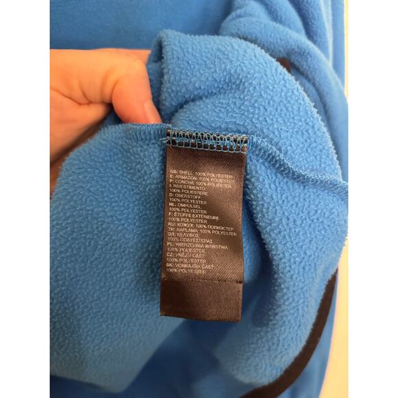 The North Face Fleece Jacket Boys XL Blue Full Zip Mock Neck Lightweight - Picture 6 of 7